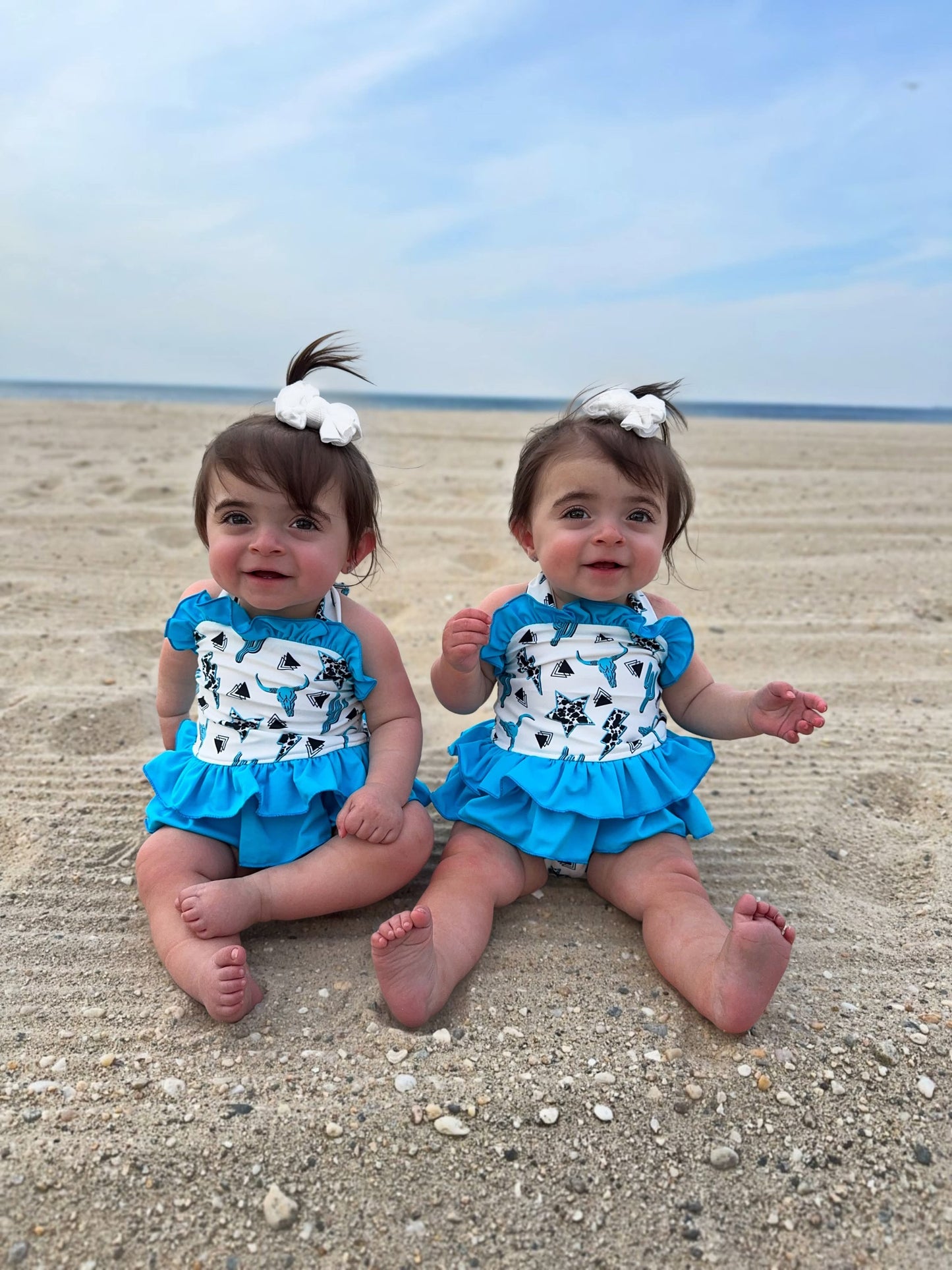 Wild & Western Ruffled Swim Suit (FINAL SALE)