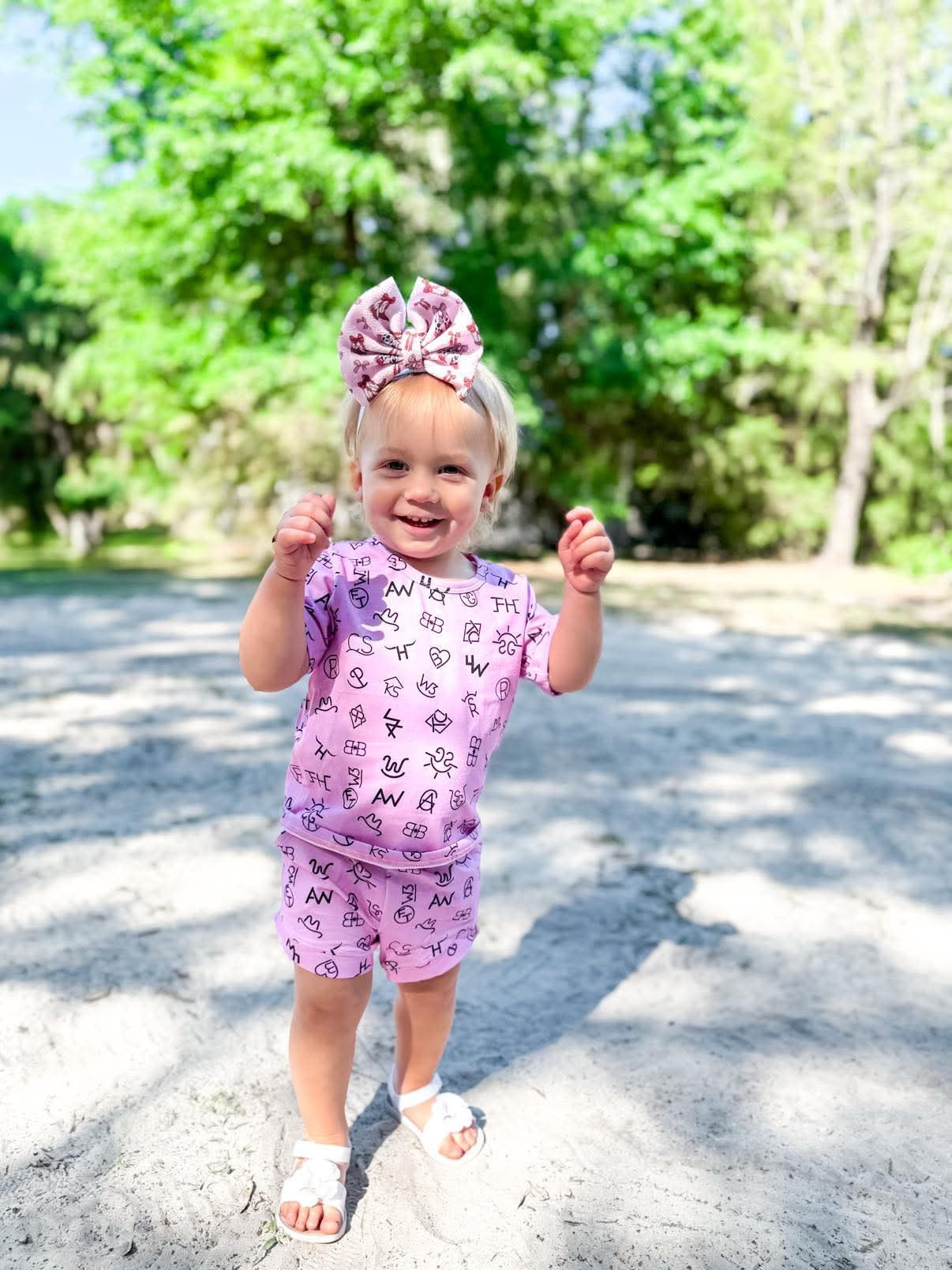 Pink Branded Short Set (FINAL SALE)