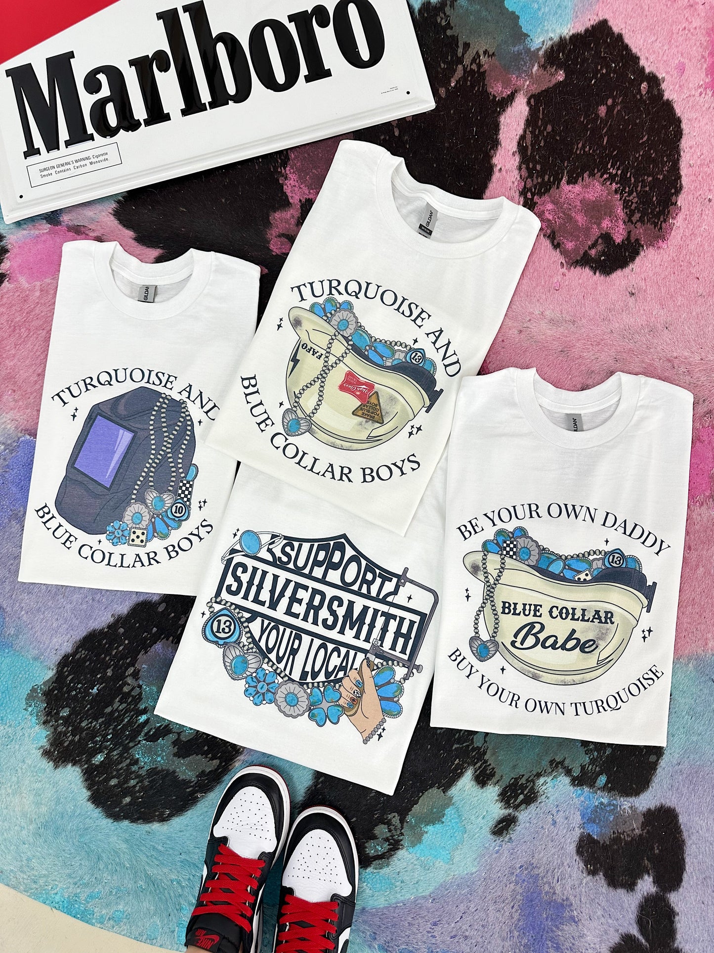 Blue Collar Babe TEE or CREWNECK