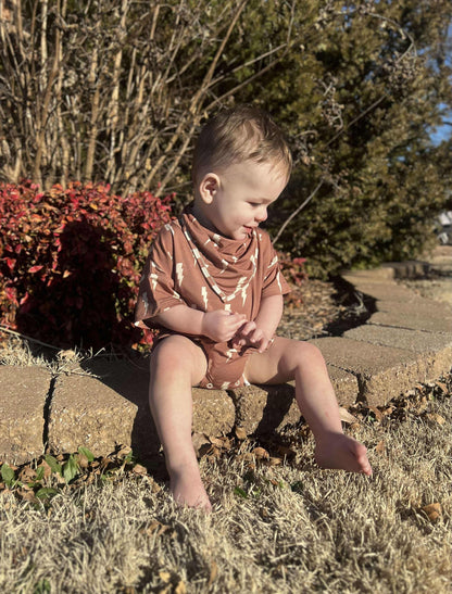 Rust Bolts Oversized Bamboo Romper (FINAL SALE)