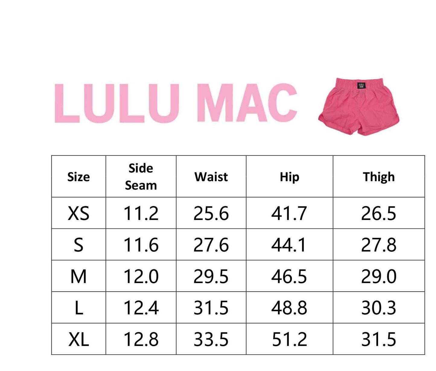 Lulu Mac DD Shorts