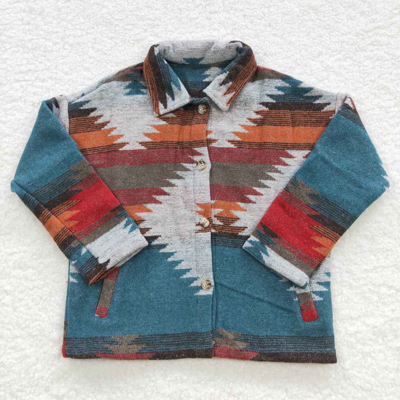 Baby Kids Western Aztec Sibling Jackets Cardigans