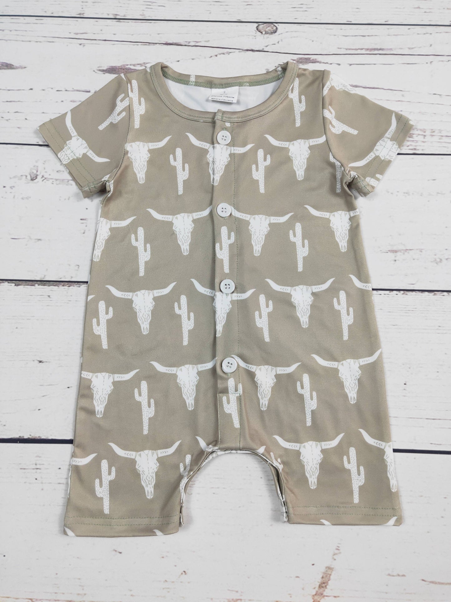 Cactus Cows Printed Romper