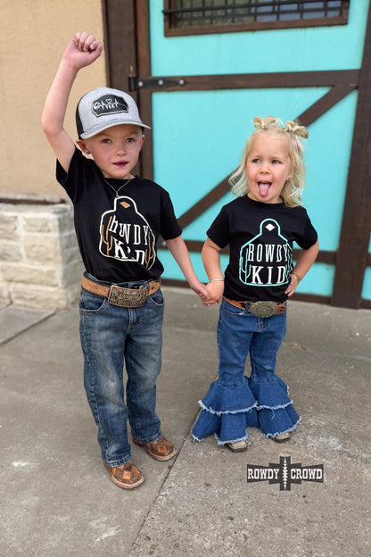 TURQUOISE- Rowdy Kid Tee