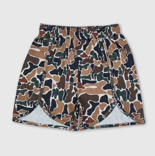 Brown Camo Women’s Shorts