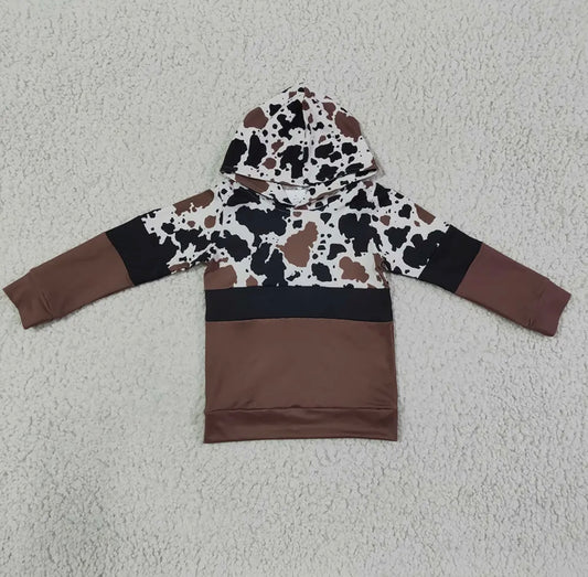 Cow Print Pullover