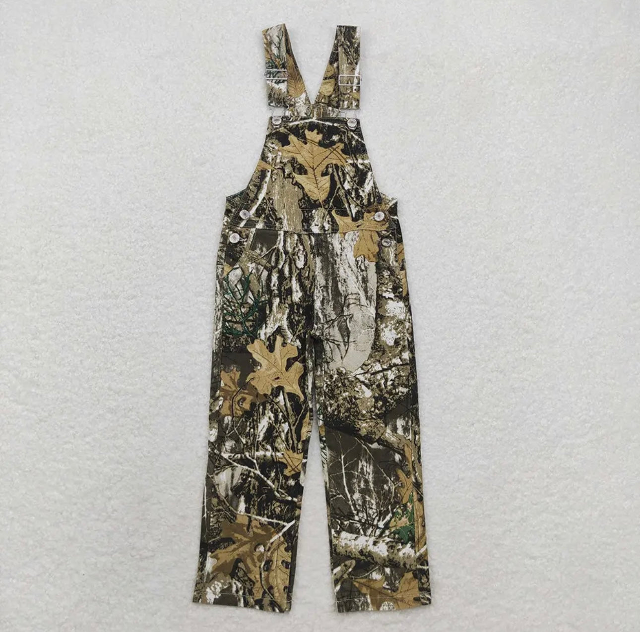 Kids Denim Camo Overalls