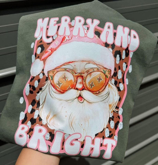 Merry and Bright Comfort Color Tee