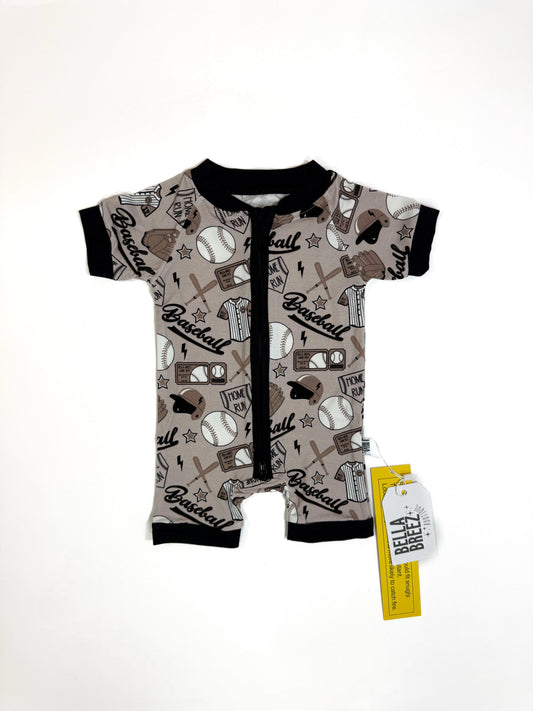 2T Game Day Bamboo Shortie Romper (FINAL SALE)