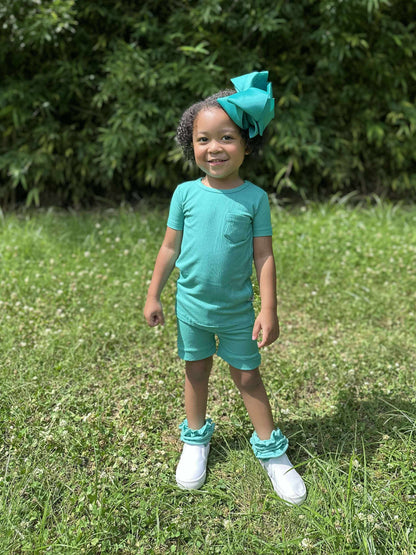 Lasso Lagoon Bamboo Short Set