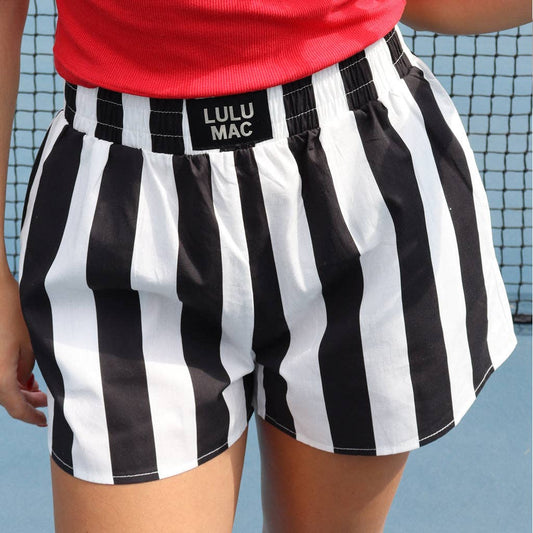 Lulu Mac Black Striped Shorts