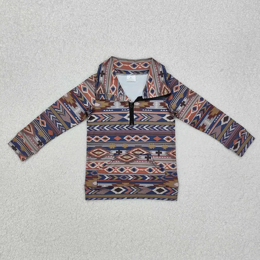 Brown Aztec Pullover