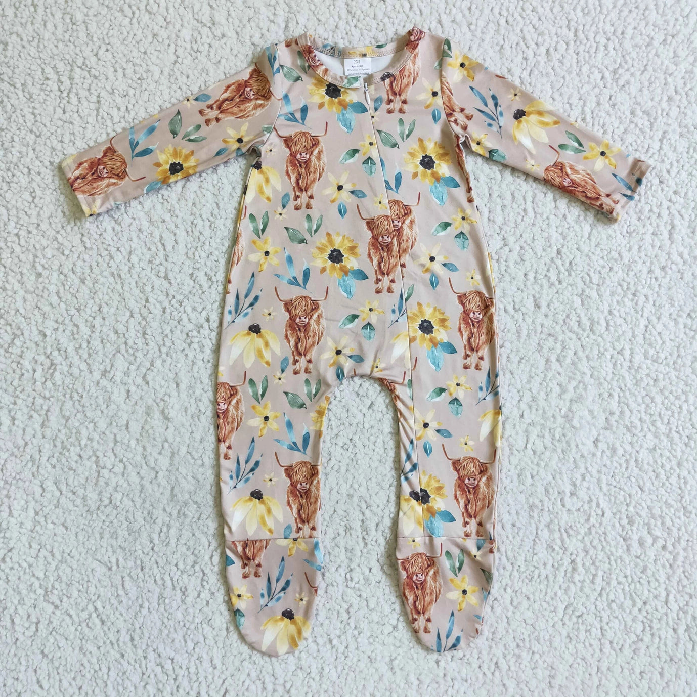 Western Footie Zip Pajamas